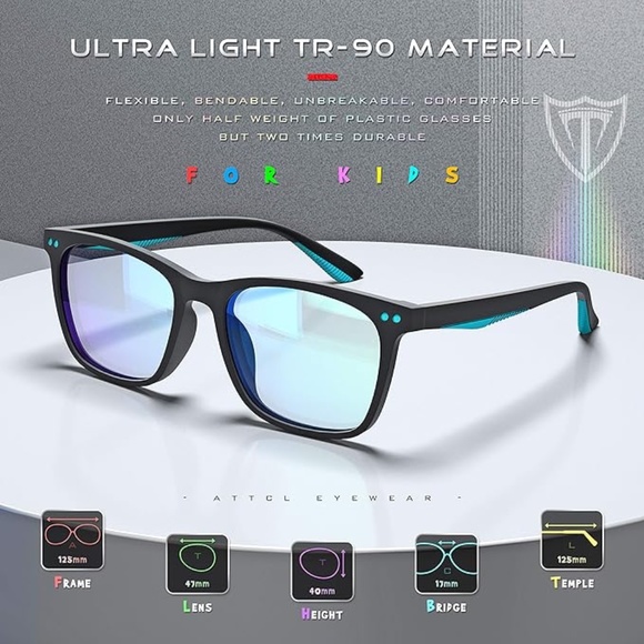 ATTCL Computer Blue Light Blocking Glasses for kids Age 3-10 (5103) - Picture 5 of 6